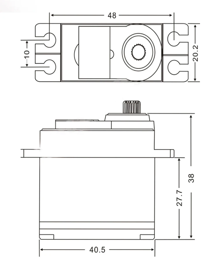 JX Servo PDI 5521MG 55 6 г высокой точности с высоким крутящим моментом Шестерни цифровой