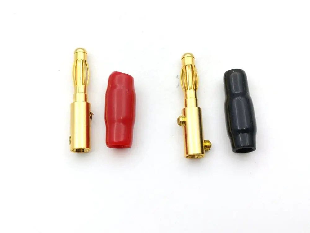 4 шт. медь мм разъем типа &quotбанан&quot позолоченный разъем|plug 4mm|plug goldplug banana |