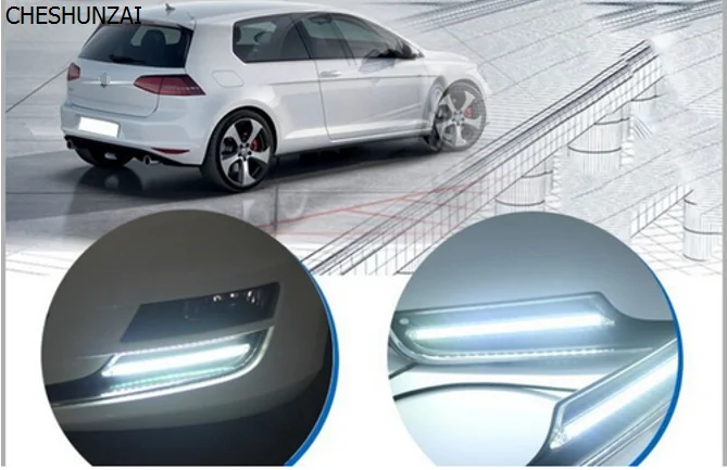 CHESHUNZAI светодиодный дневный ходовой светильник высокой яркости прочный для VW Golf 7