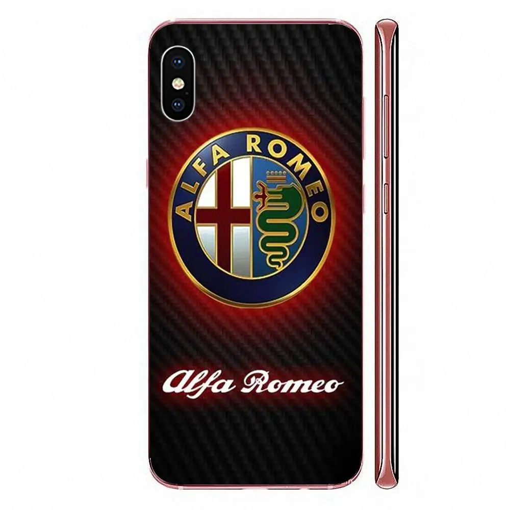Чехол Alfa Romeo Logo TPU для Samsung Galaxy A10 A10S A20 A20S A20E A30 A30S A40 A40S A50 A50S S8 S9 S10 S20 Plus | Мобильные