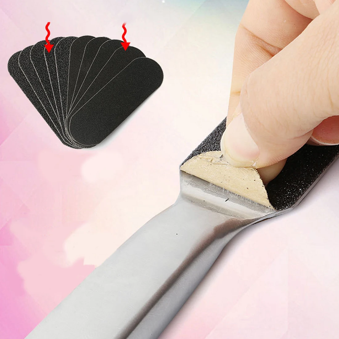 

Professional Foot Care Kit Pedicure Tool Set Stainless Steel Foot Rasp Foot Dead Skin Remover Clean Care Tool 10 pcs sandpaper