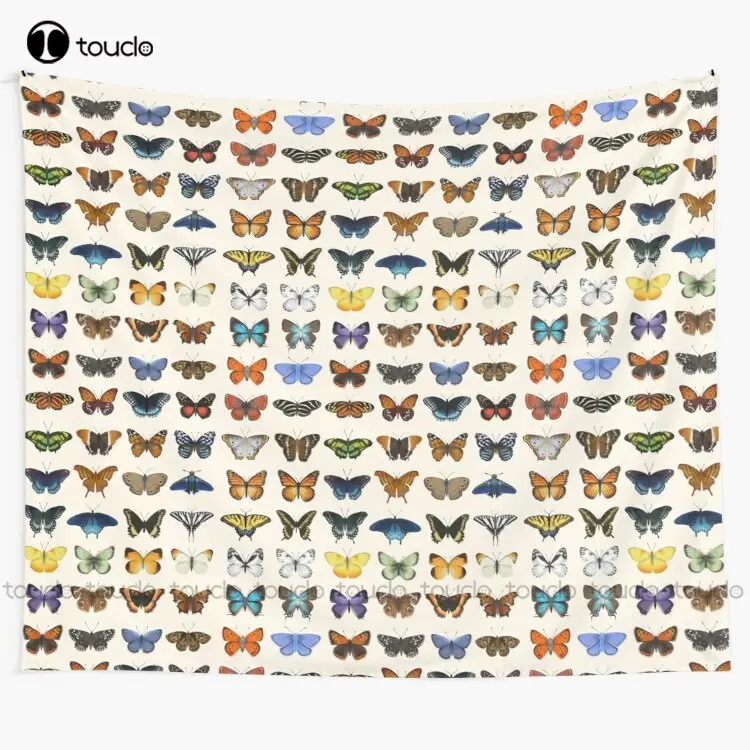 

Butterflies Of North America Tapestry Long Tapestry Wall Hangings Blanket Tapestry Bedroom Bedspread Decoration Wall Covering