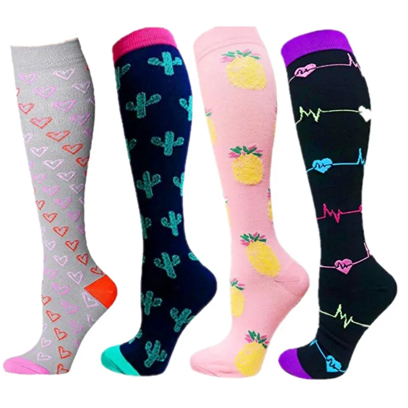 Чулки компрессионные унисекс нижнее белье для варикозного расширения вен черные