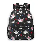 Модный рюкзак унисекс для женщин и мужчин, студенческие рюкзаки, хипстерский рюкзак с котом на солнцезащитных очках с американским флагом, дорожная сумка, сумка для книг