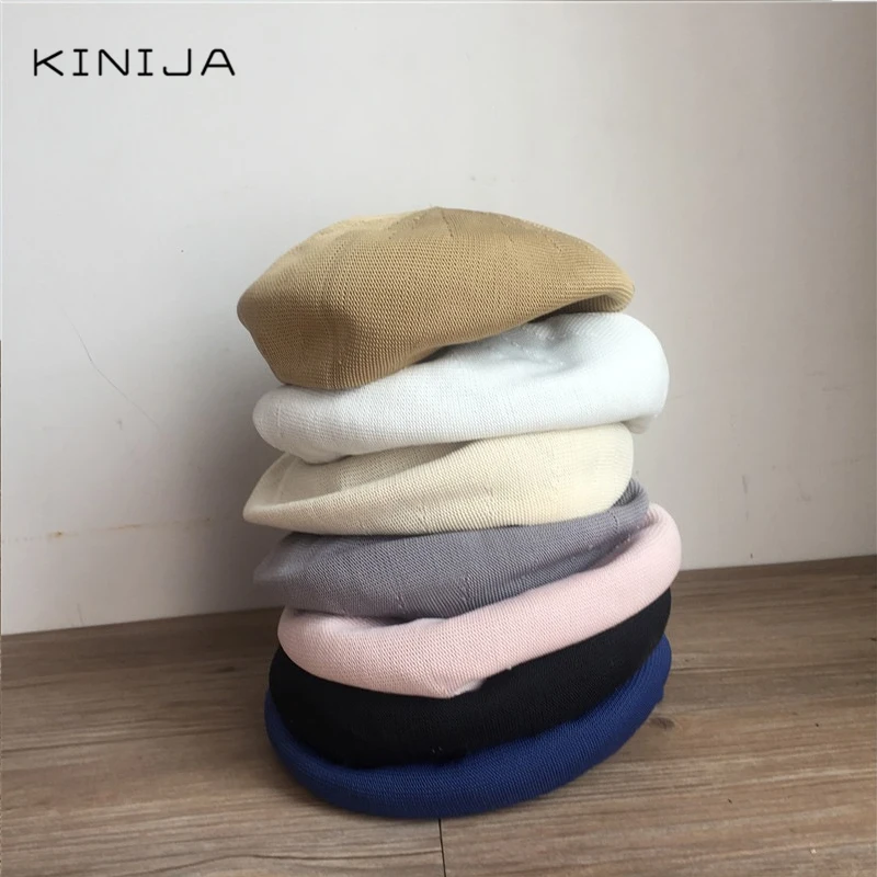 Женский берет из шерсти французского художника зимняя шапка капот для девочек