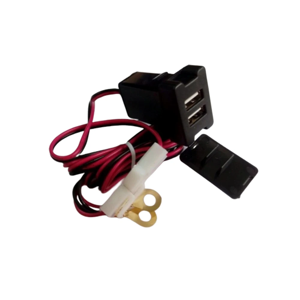 Автомобиля с двумя портами USB Зарядное устройство светодиодный розетка