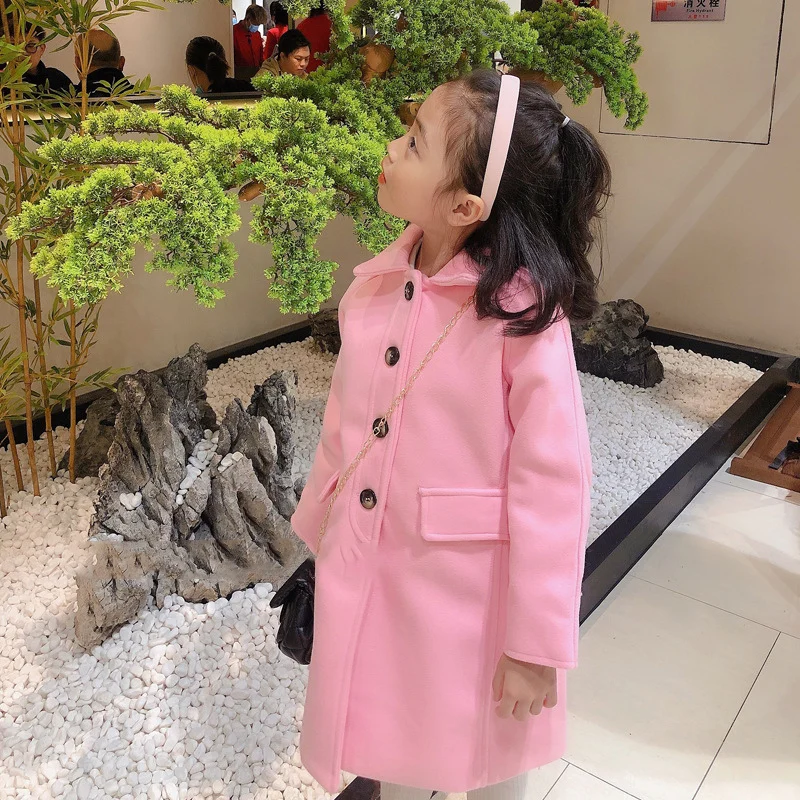 

Girls Baby's Kids Coat Jacket Outwear 2021 Long Thicken Warm Winter Autumn Overcoat Cotton Plus Velvet Children's Clothing