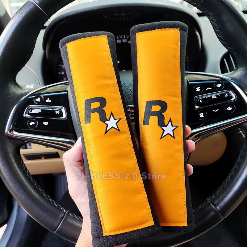 Удобные дышащие защитные ремни с вышивкой для подушек безопасности Защита плеч