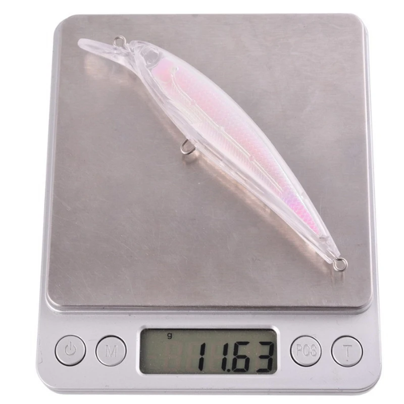 

10Pcs Transparent Baits Blank Hard Baits 3D Unpainted Fishing Lure Bodies 11cm 11.73G