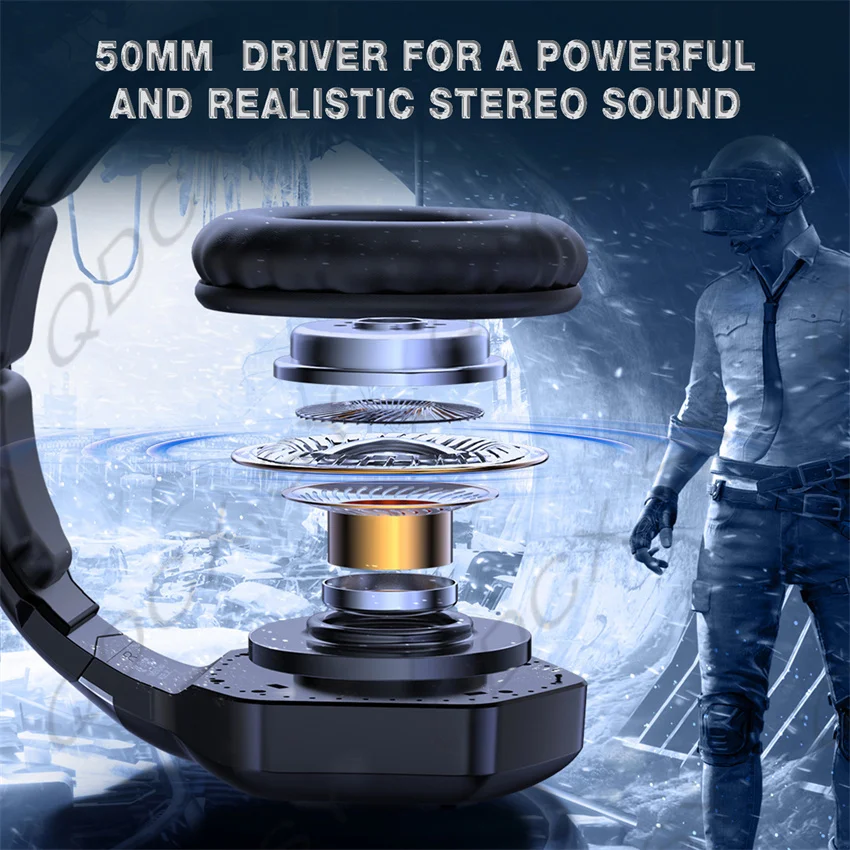 gaming headset wired pc gamer stereo headphones with mic led lights for laptop tabletps4 gamepadxbox one free global shipping