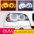 Хлопковый светодиодный светильник Angel Eye Halo Switchback, двухцветный для BMW X5 E70 2007 2008 2009 2010 2011 2012 2013