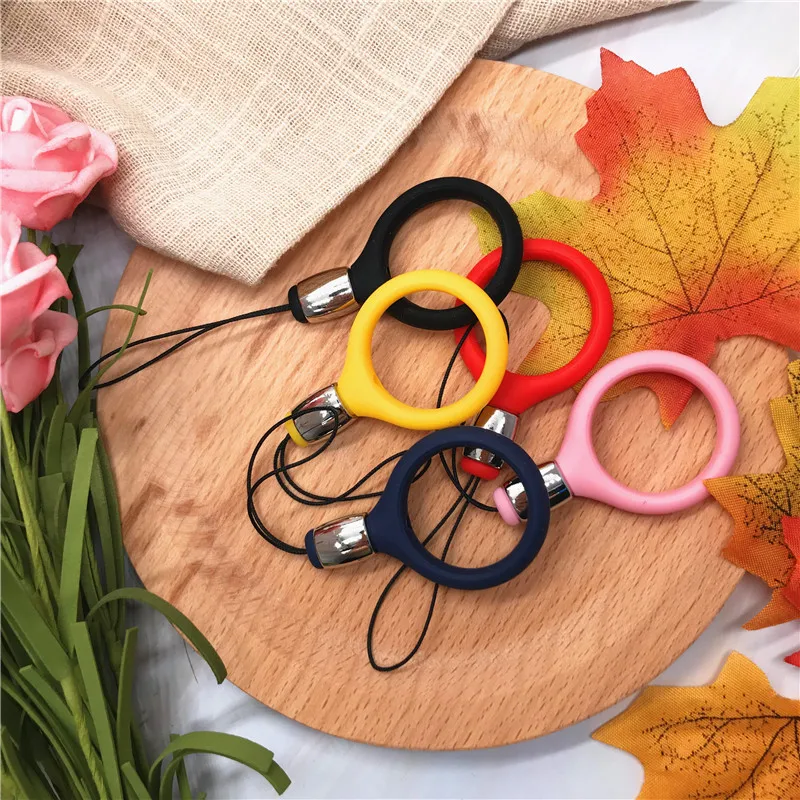 Универсальный силиконовый ремешок для ключей брелок держатель телефона карт