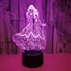 3d ночник с сенсорным управлением, Рождественский декоративный настольный 3d светильник, цветсветильник с Usb светильник разъемом и дистанционным управлением