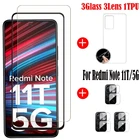 Закаленное стекло с полной проклейкой для Xiaomi Redmi Note 11T, Защита экрана для Redmi Note 11, 4G, пленка для объектива Xiaomi Redmi Note 11T, зеркальная
