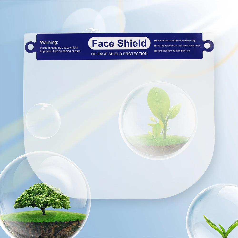 

20PCS Protective Face Mask Anti-spitting Isolation Face Shield Resistant Full Face Mask Transparent Dust-proof Anti-fog Visor