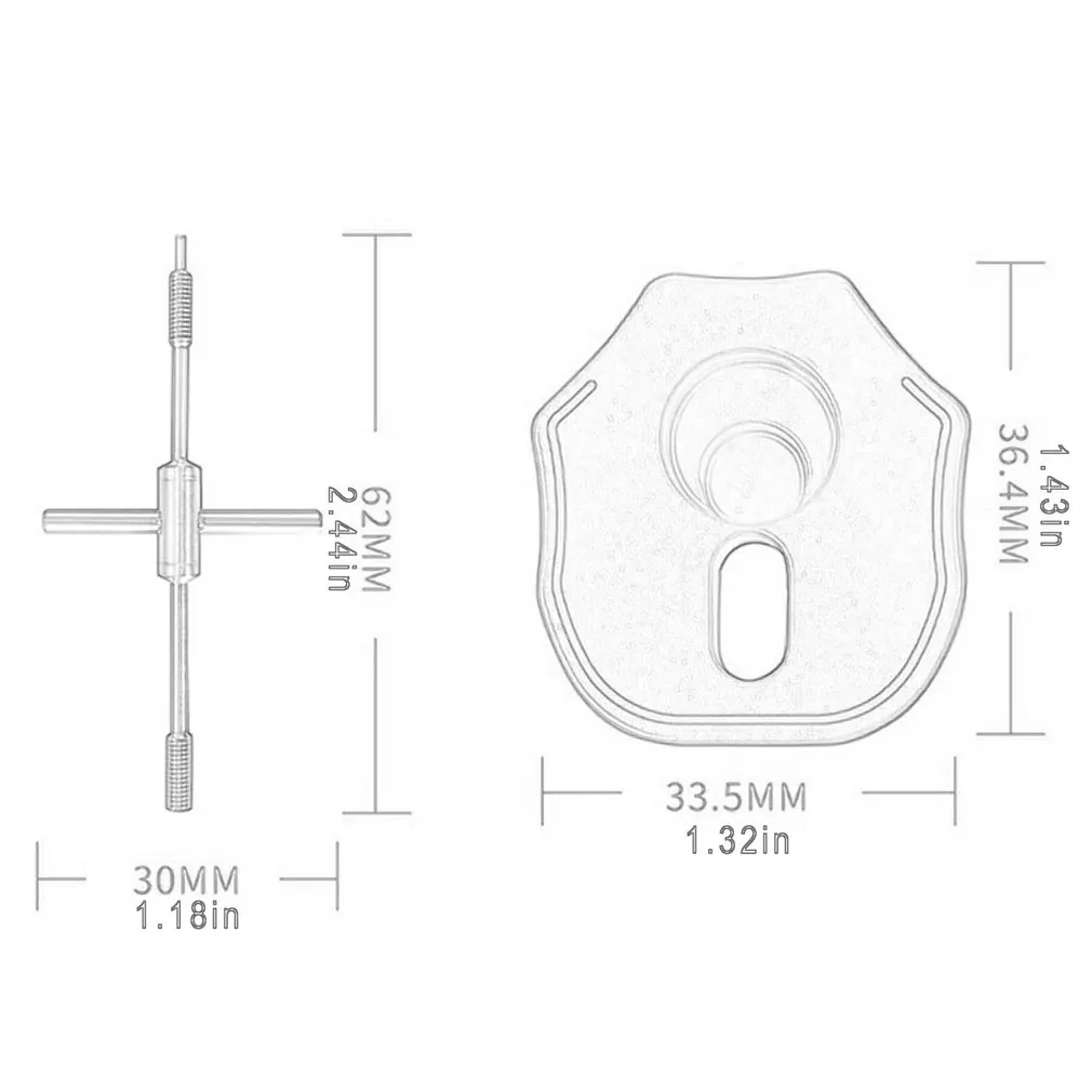 

Pin Remover Thread Bearing Thimble Multifunctional Aluminum Alloy Repair Kit DIY Spool Bearing Remover Fish Tool Kit