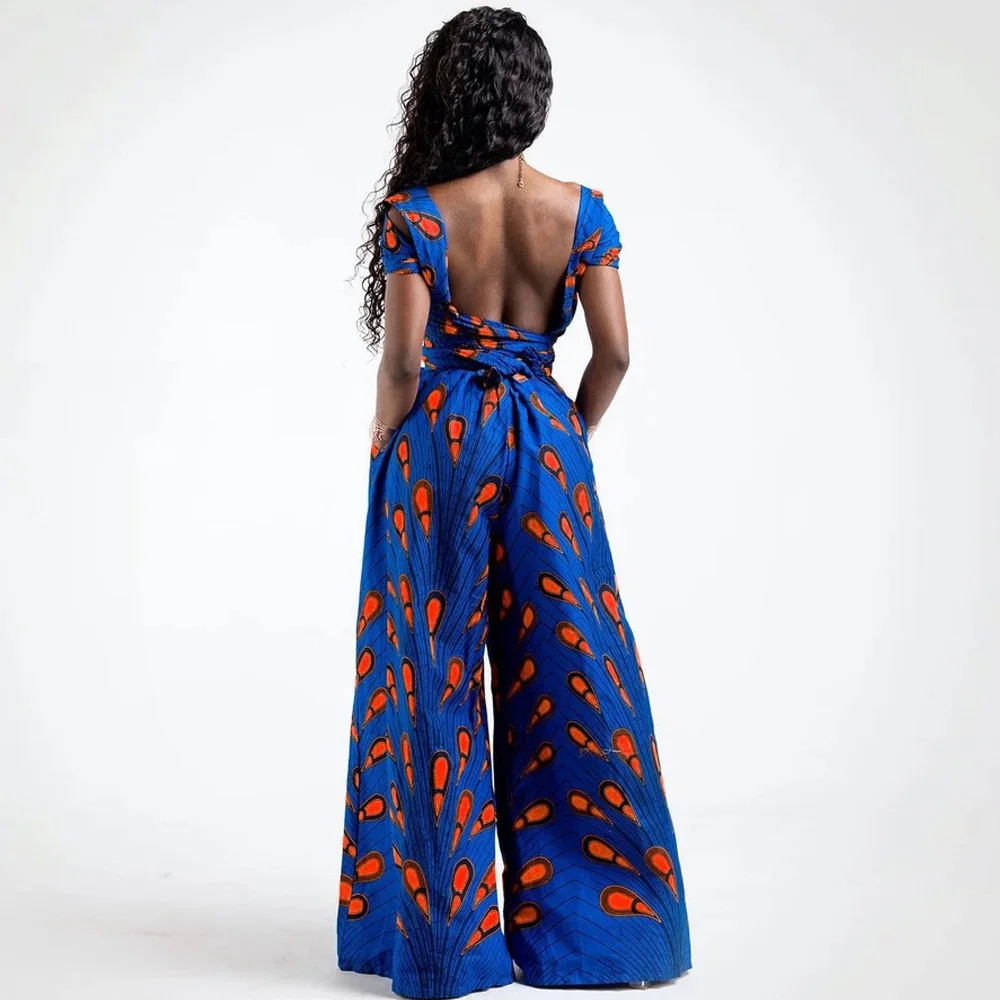 2020 новые модные африканские платья для женщин с принтом Дашики широкие брюки