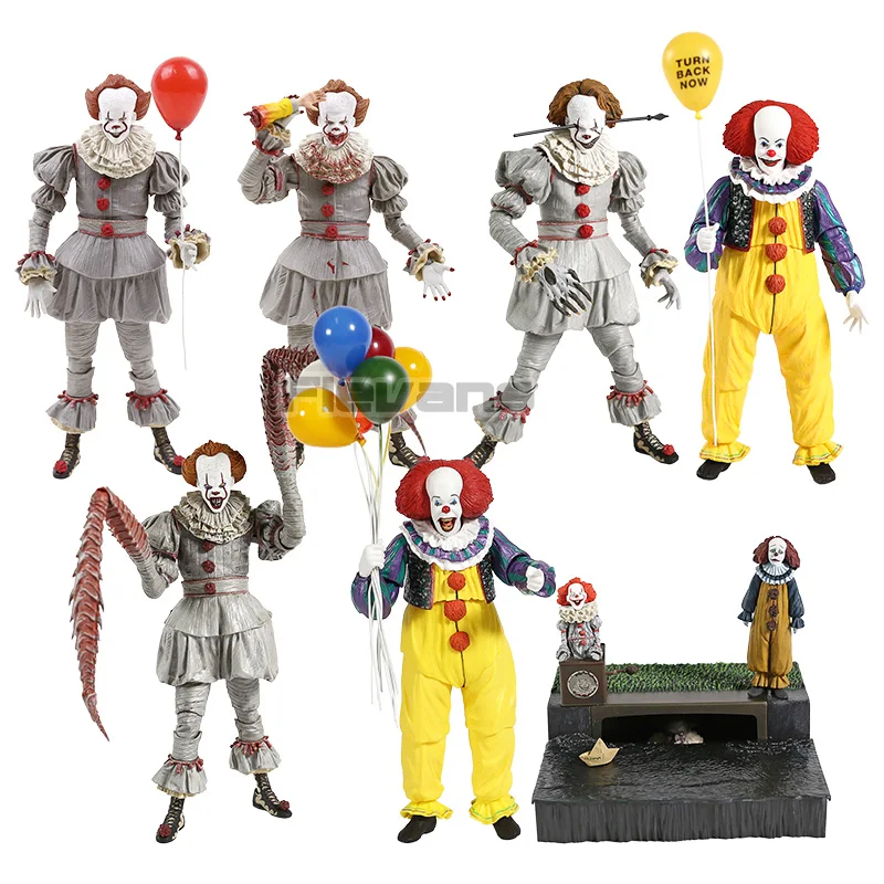 NECA Ultimate Pennywise экшн фигурка клоуна масштаб 1990 7 дюймов ПВХ Коллекционная модель