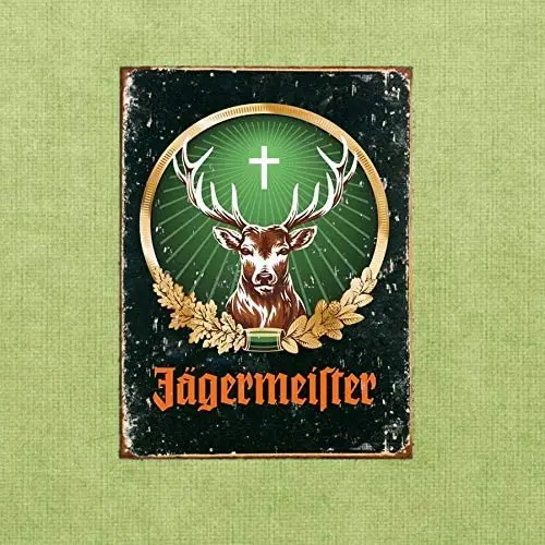 

Vintage Jagermeister Retro Tin Sign Metal Sign TIN Sign 7.8X11.8 Inch