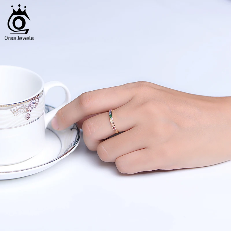 Женское Обручальное Кольцо ORSA JEWELS классическое тонкое обручальное кольцо