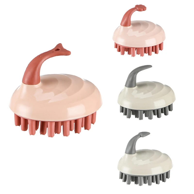 

Silicone Head Body Scalp Massage Brush Silicone Shampoo Brush Hair Washing Comb Shower Brush Bath SPA Massage Brush