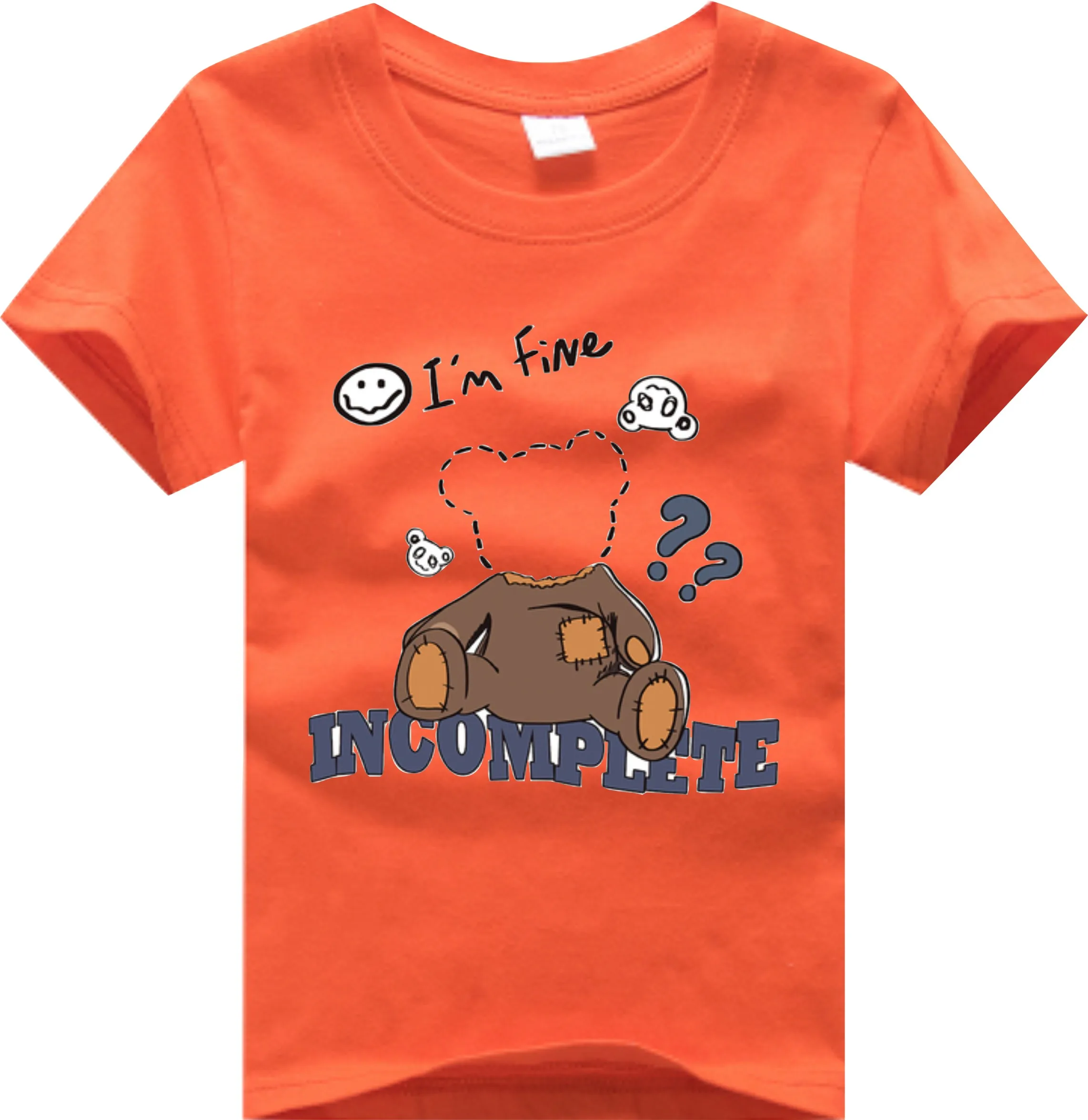 

Summer New Boys Kawaii Bear Printing T-shirts Cartoon Short-sleeved Men's T-shirt Summer Casual All-match Tops 2 4 6 8 10 12T