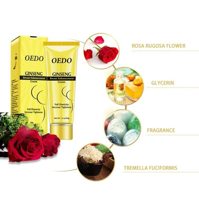 

Ginseng Breast Cream Breast Enlargement Cream Promote Hormones Brest Firming Growth Fast Cream Care Chest Enhancement Femal T5J9