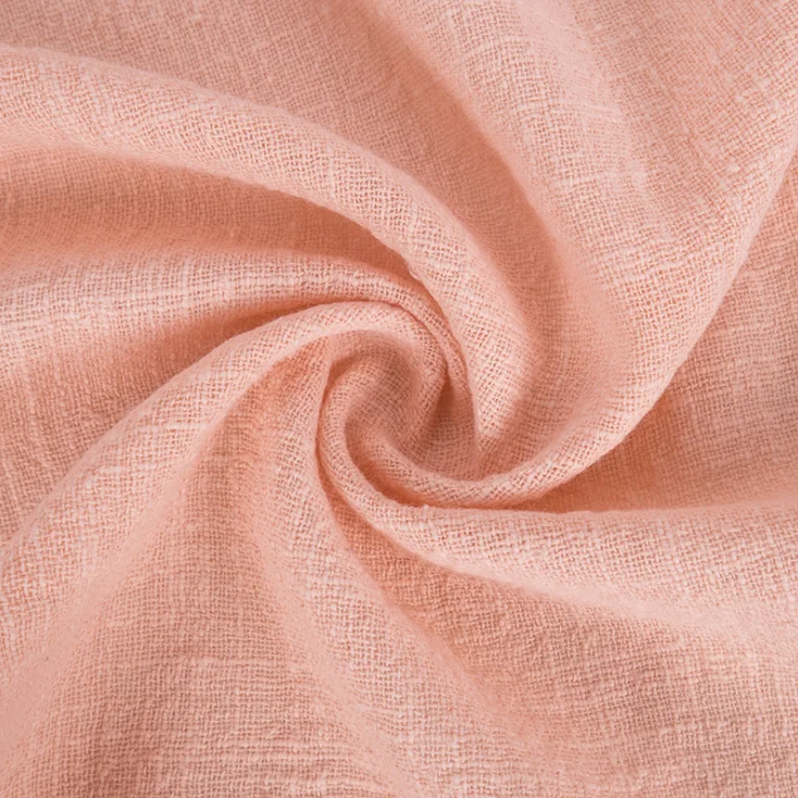 Чистая розовая льняная бамбуковая креповая хлопковая ткань для рубашек черная