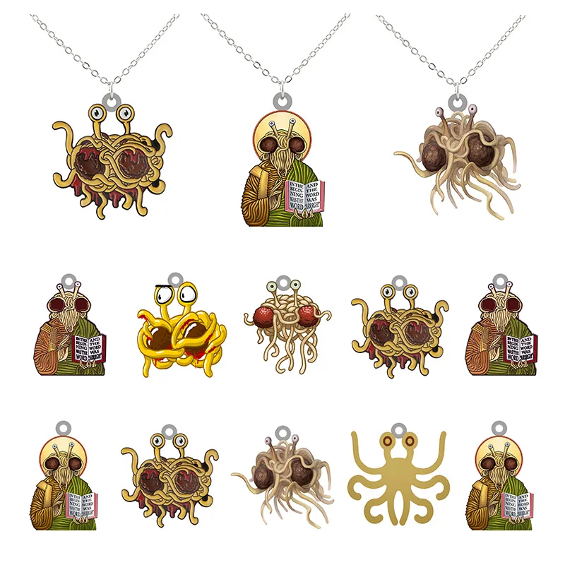 

TAFREE Noodle Listing Jewelry Long Chain Necklace Epoxy Resin Design Tiny Epoxy Pendant Necklace Cute Girl Jewelry