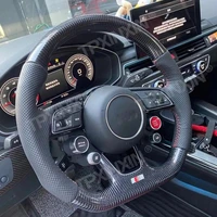 support car style carbon fiber steering wheel for audi a4l a5 a6l q3 q5l rs5 a7 q2l q7 tt sport size coupe version suitable sp
