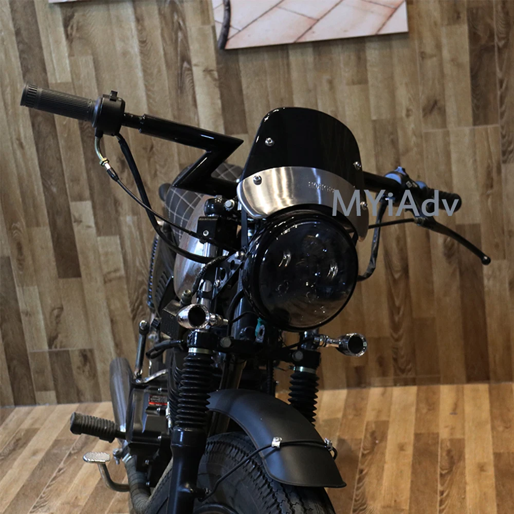 Мотоцикл 5-7-дюймовый ветровой экран Retro Cafe Racer для фары для ветрового экрана Yamaha XJ 400 600S Diversion XJR 1200.