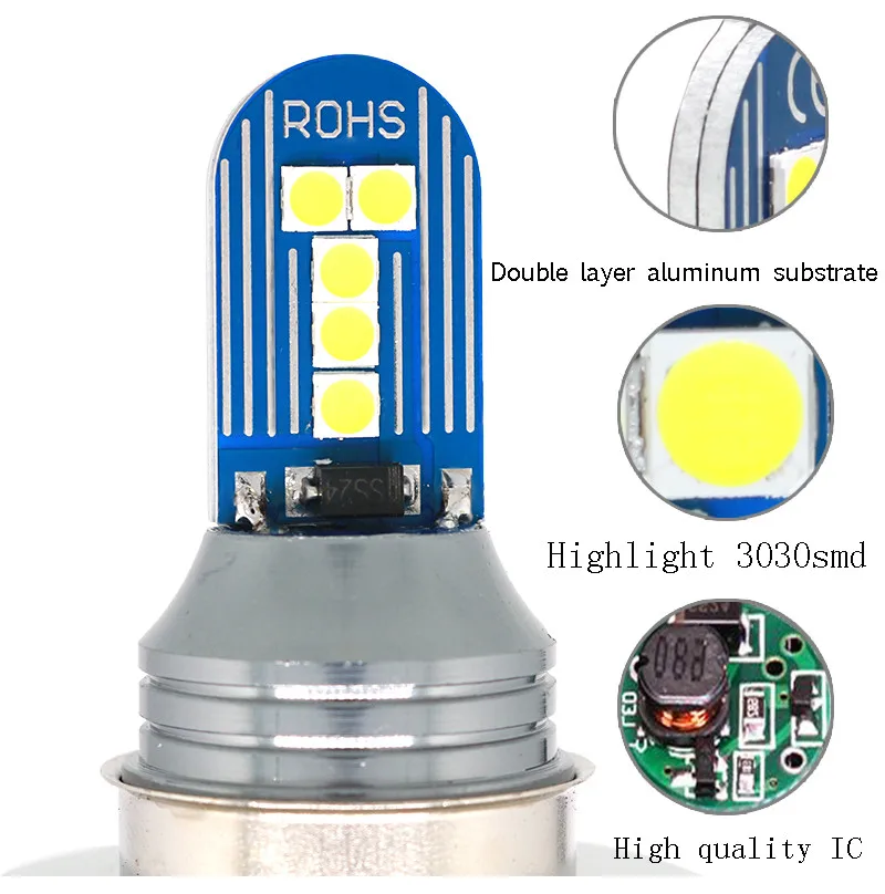 

2pcs Super Bright H4 Led Bulbs Fog Running Light 9005 Lemon Yellow 3030 10SMD 2000Lm Lamp Car Fog Front Head Light H11 9006