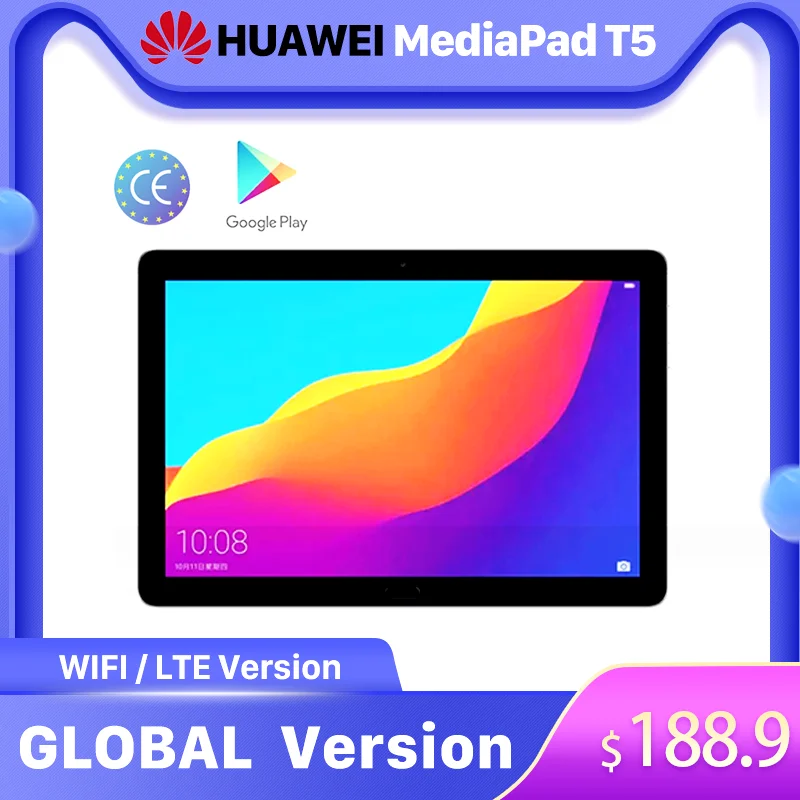 Глобальная версия HUAWEI Mediapad T5 новый планшет 1080P Full HD 2 Гб оперативной памяти 32