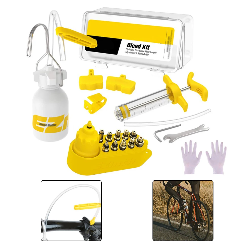 Bicycle Hydraulic Disc Brake Oil Bleed Kit Tools For EZ Shimano Tektro Magura Series MTB Road Bike Brake Repair Tools