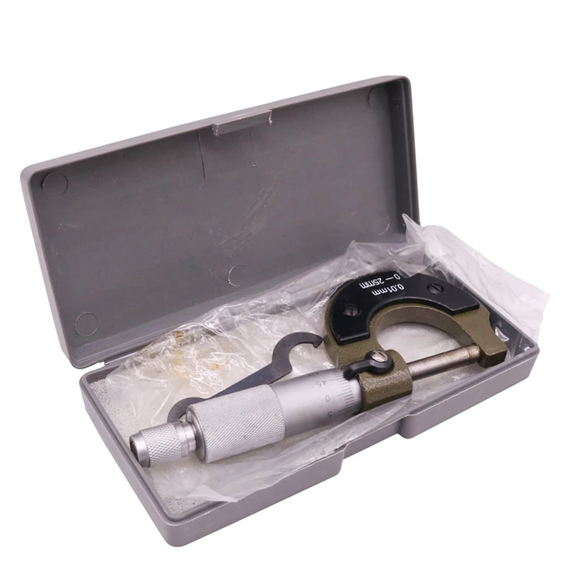 

1 коробка, высокоточный 0-25 мм 0,01 мм, метрический внешний диаметр микрометра, суппорт внешнего диаметра, спиральный суппорт, инструмент с мин...