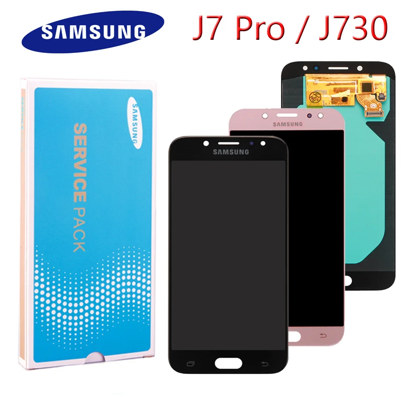 Оригинальный OLED/AMOLED дисплей 5 дюйма для SAMSUNG Galaxy J7 Pro LCD 2017 J730 J730F ЖК дигитайзер в