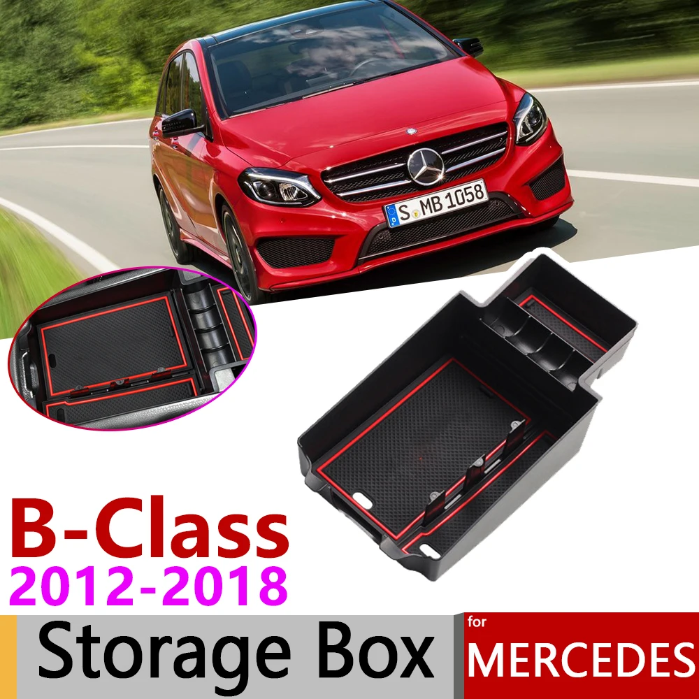 Подлокотник для Mercedes Benz B Class W246 B180 B200 B220 B250 AMG 2012 ~ 2018 коробка хранения