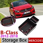 Подлокотник для Mercedes Benz B-Class W246 B180 B200 B220 B250 AMG 2012  2018, коробка для хранения, автомобильный Органайзер, аксессуары 2017