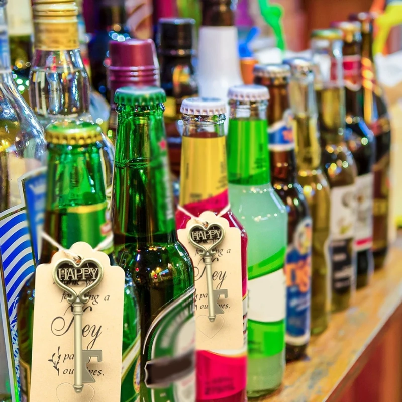 Винтажная открывалка для бутылок с надписью Skeleton Key 20 комплектов | Дом и сад