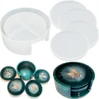 Круглая прозрачная смола сделай сам, форма, контейнер, силиконовая форма, подставка, коробка для хранения, ремесла, домашний декор