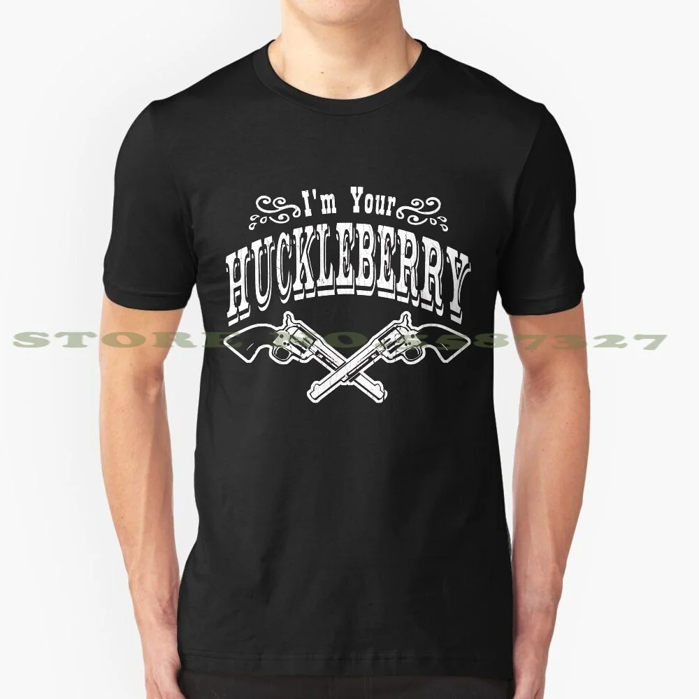 Я ваш Huckleberry (винтажная потертая) Модная Винтажная футболка футболки ковбойский