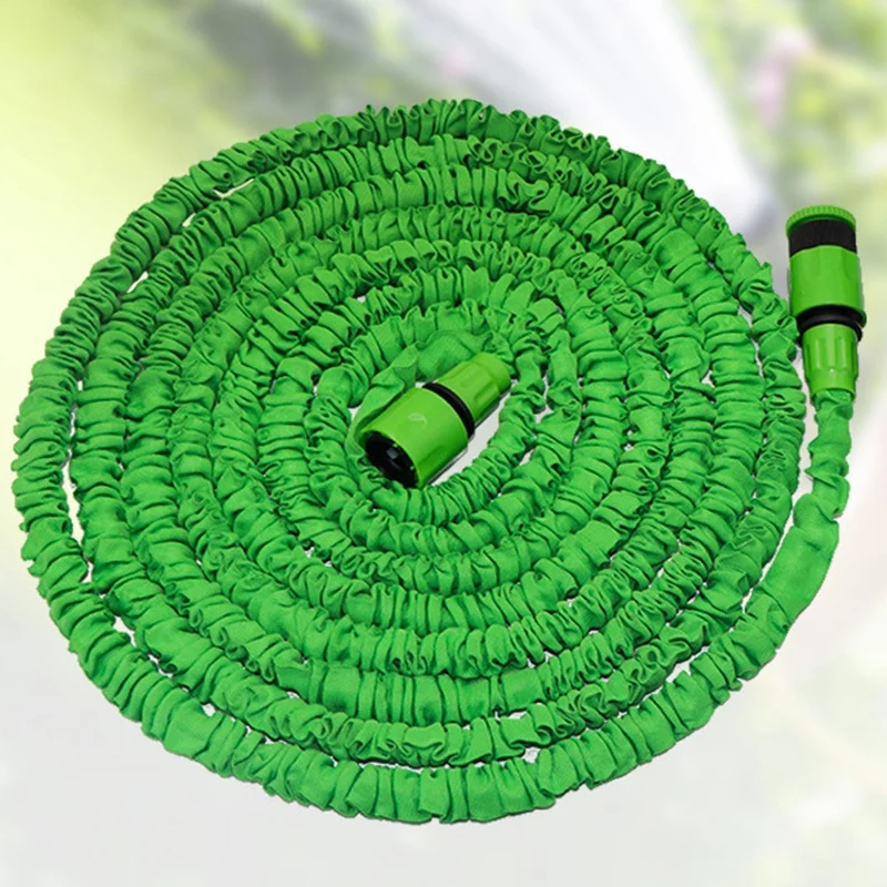 

Garden Hose, Elastic Water Hose, with High-Pressure Hose Nozzle, Expandable Garden Hose, Leak-Proof, Durable