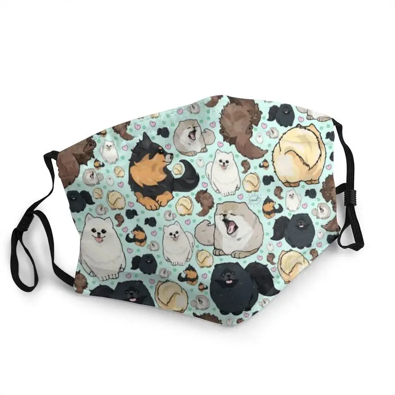 Многоразовый дышащий пылезащитный респиратор для щенков померанского шпица