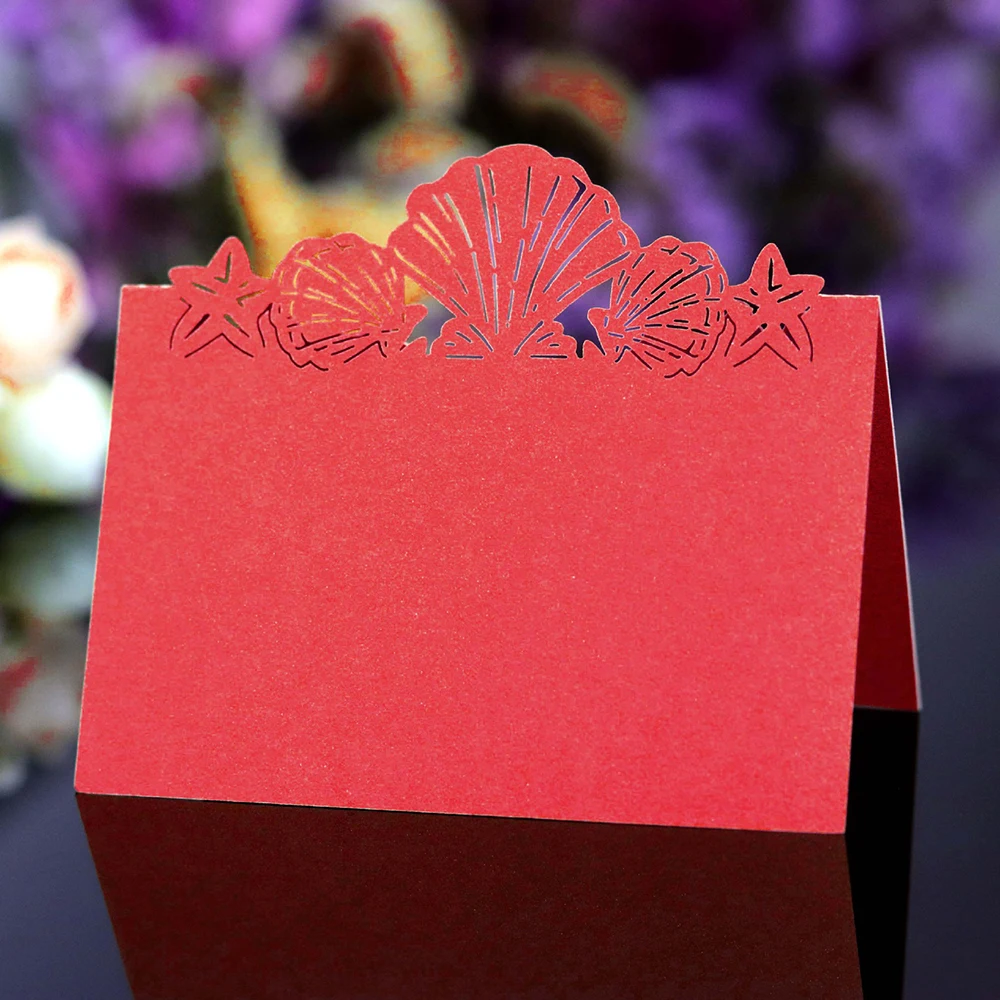 50 шт. лазерный стол в форме сердца карта с указанием имени для украшения свадьбы