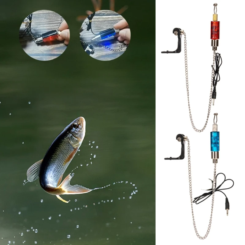 

Fishing Fish Bite Alarm Electronic Buzzer on Fishing Rod with Loud Siren Daytime Night Indicator with LED Light