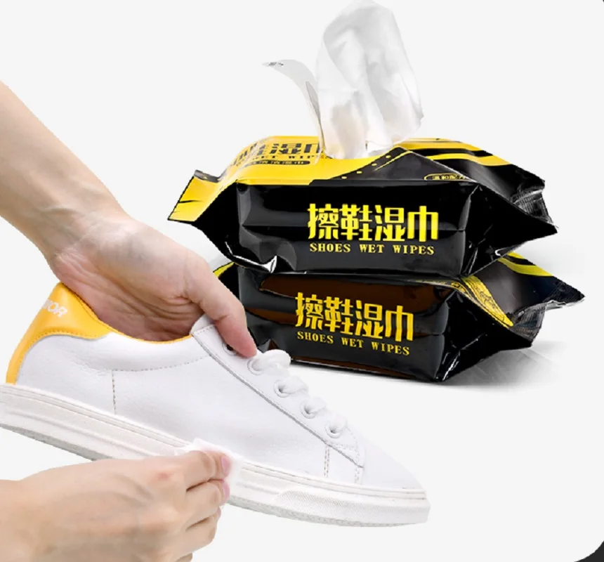 

12/30 Pcs Shoe Wet Wipes Small White Shoes Artifact Dirty Remove Disposable Non-washing Sports Shoes Sneakers Quick Wet Wipes