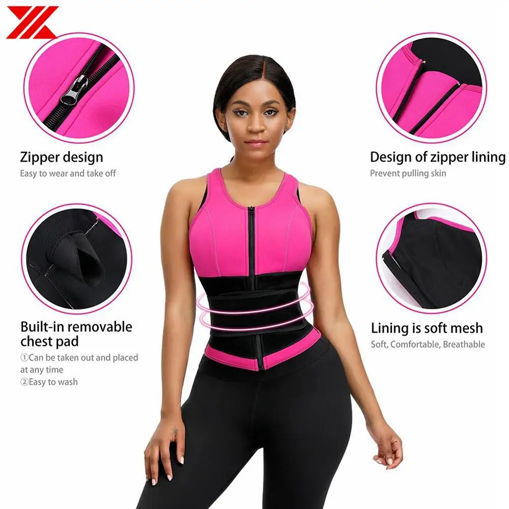 HEXIN Для женщин талии тренер Body Shaper Пот Сауна жилет Корректирующее белье женские