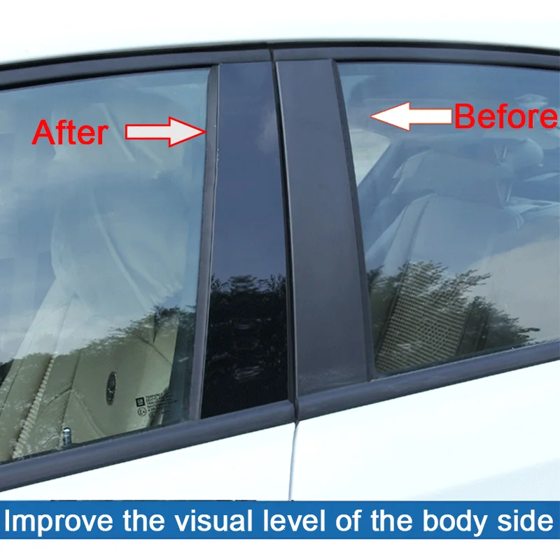 Car Window Center Pillar Sticker Trim External Decoration Film Accessories For Old Odyssey New fit CRV 12-18 XRV | Автомобили и