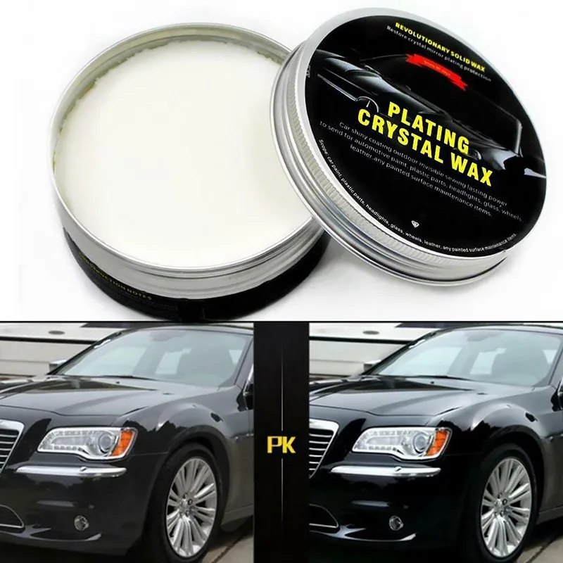 

Car Wax Crystal Plating Set Hard Glossy Wax Paint Care Coating Tiny Scratch Repair Maintenance With Sponge And Towel
