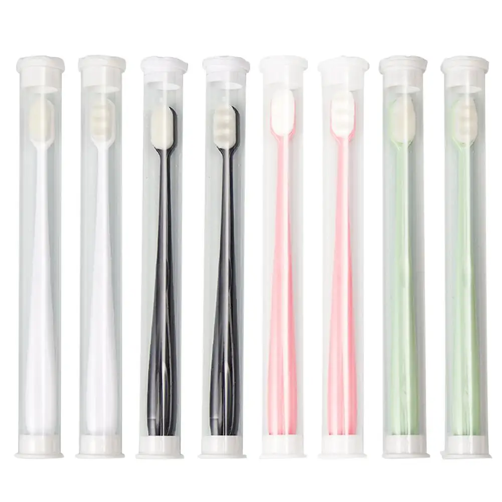 2 шт. ультра тонкие зубные щетки миллион щетин микро Мягкая зубная щетка